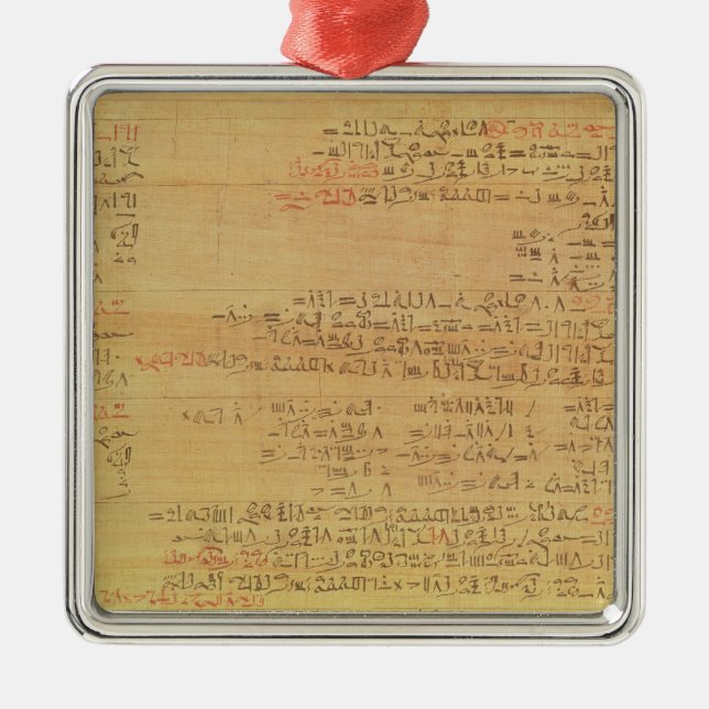 Ornement En Métal Détail du papyrus mathématique de Rhind (Devant)
