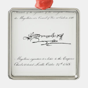 Ornement En Métal Deux exemples de la signature