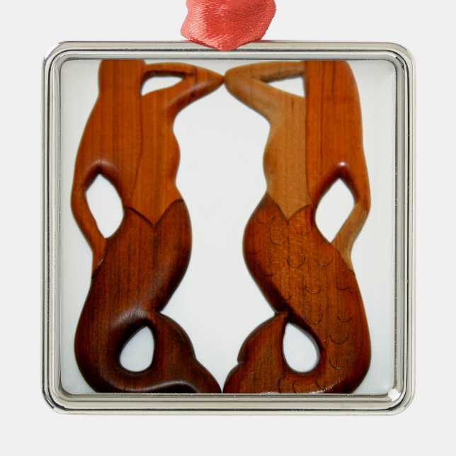 Ornement En Métal deux sirènes d'observation (Devant)