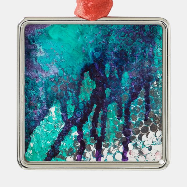 Ornement En Métal Déversements d'encre (Devant)