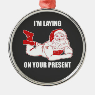 Ornement En Métal Dirty Bad Naughty Père Noël