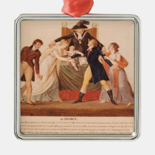 Ornement En Métal Divorce. La réconciliation