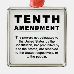 Ornement En Métal Dixième amendement