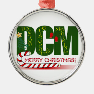ORNEMENT EN MÉTAL DOCTEUR CHIROPRACTIC MEDICINE CHRISTMAS DE DCM