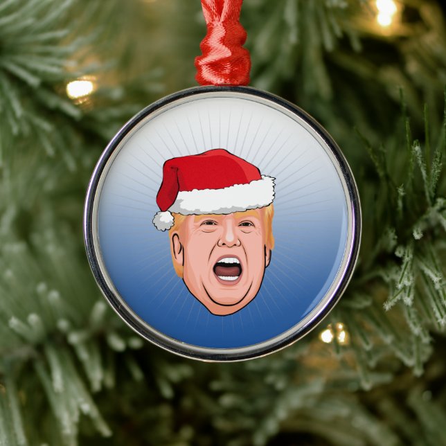 Ornement En Métal Donald Trump en colère Noël (Arbre)