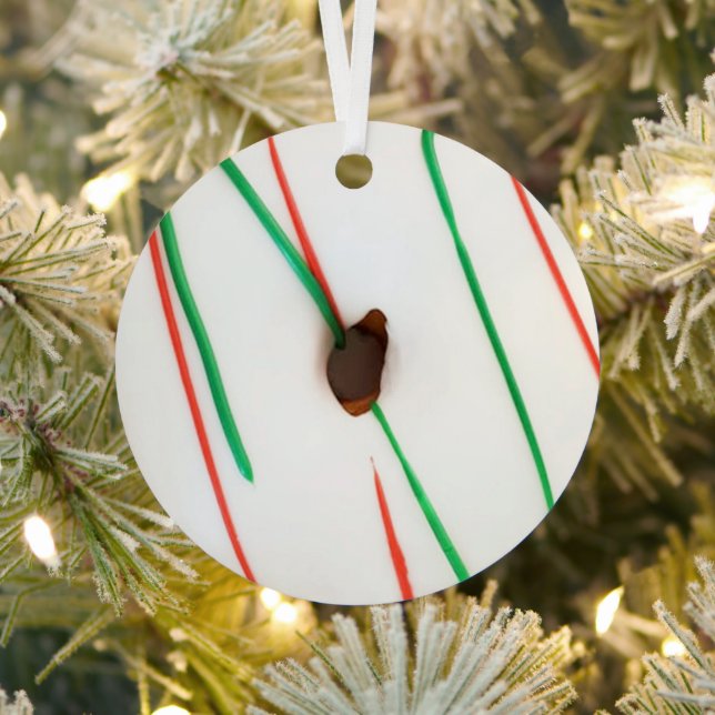 Ornement En Métal Donut de Noël congelé (Insitu)