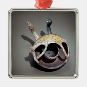 Ornement En Métal Double cuvette de serpent