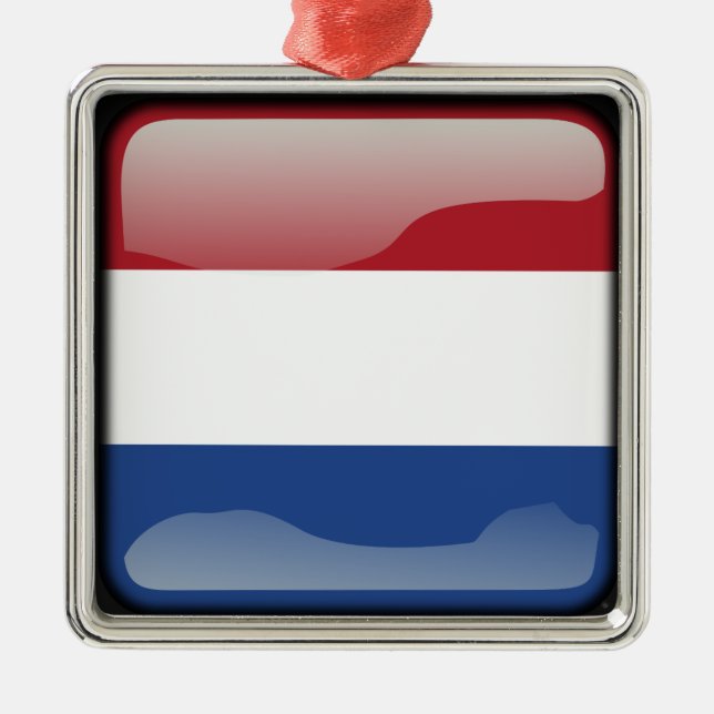 Ornement En Métal Drapeau du Pays-Bas (Devant)