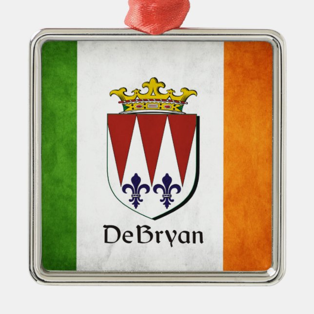 Ornement En Métal Drapeau irlandais DeBryan (Devant)