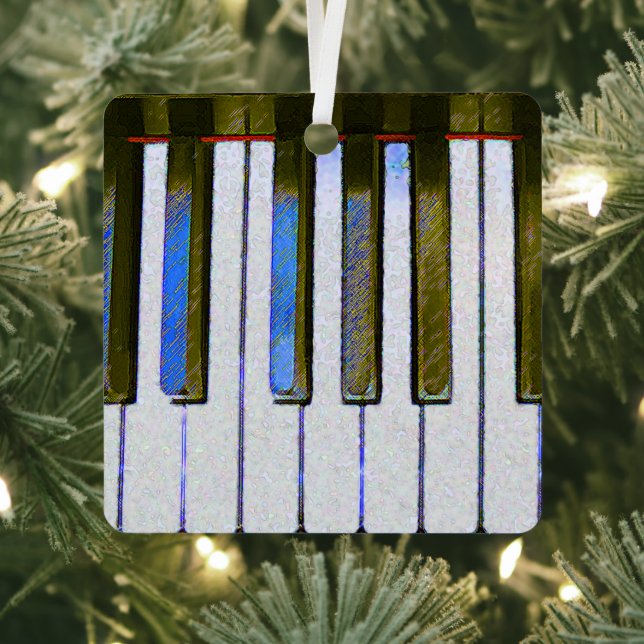 Ornement en métal du clavier de piano (Insitu)