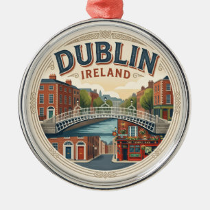 Ornement En Métal Dublin Irlande
