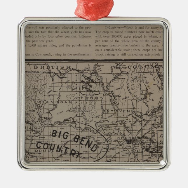 Ornement En Métal E Washington, N Idaho (Devant)