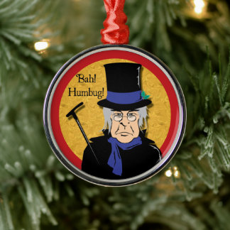 Ornement En Métal Ebenezer Scrooge Bah ! Humbug !