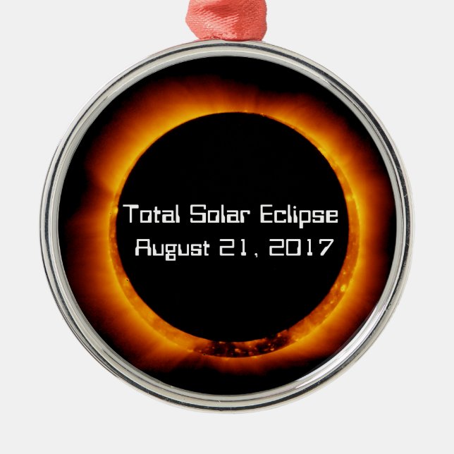 Ornement En Métal Éclipse solaire totale 2017 (Devant)