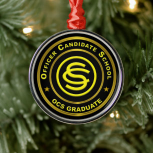 Ornement En Métal École des candidats de l'officier de l'armée Noël