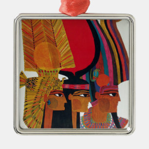 Ornement En Métal Egypte Vintage Voyage aérien Culture ancienne Tour