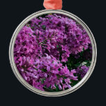 Ornement En Métal Élégante floraison de magenta violet profond fleur<br><div class="desc">L'odeur du printemps est dans l'air ! - romantique rose violet lilas photo par H Cooper</div>