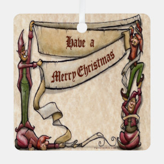 Ornement En Métal Elfes de Noël