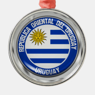 Ornement En Métal Emblème de cycle d'Uruguay