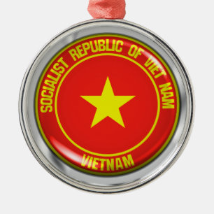 Ornement En Métal Emblème de la ronde du Vietnam