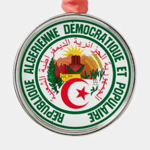 Ornement En Métal Emblème Rond d'Algérie