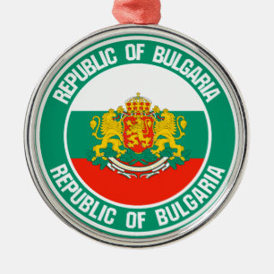 Ornement En Métal Emblème rond de la Bulgarie