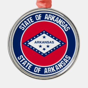Ornement En Métal Emblème rond de l'Arkansas
