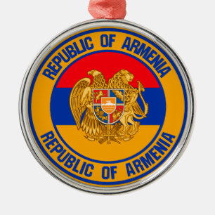 Ornement En Métal Emblème rond de l'Arménie