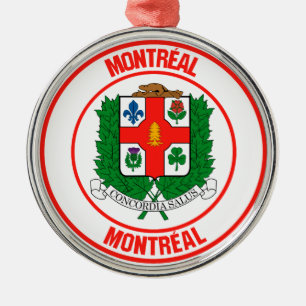 Ornement En Métal Emblème rond de Montréal