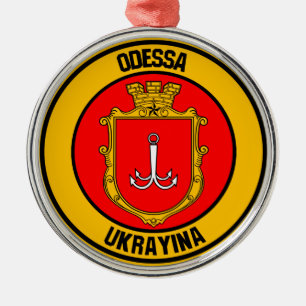 Ornement En Métal Emblème rond d'Odessa