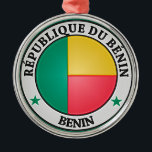 Ornement En Métal Emblème rond du Bénin<br><div class="desc">Emblème rond du Bénin</div>