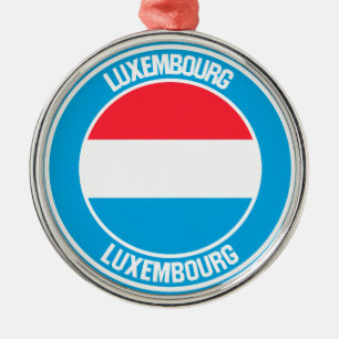 Ornement En Métal Emblème rond du Luxembourg