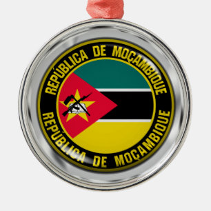 Ornement En Métal Emblème rond du Mozambique