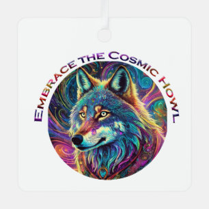 Ornement En Métal Embrassez le loup de Howl cosmique