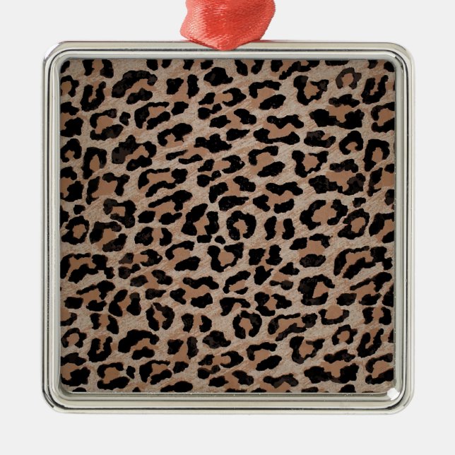 Ornement En Métal empreinte de léopard cheetah (Devant)