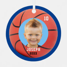 Enfants Sporty Blue Photo Basketball