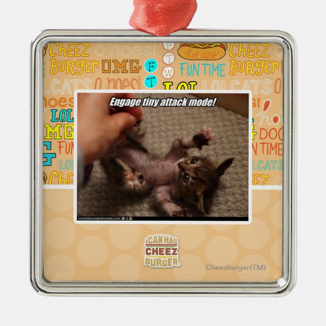 Ornement En Métal Engagez le mode minuscule d'attaque ! (Devant)