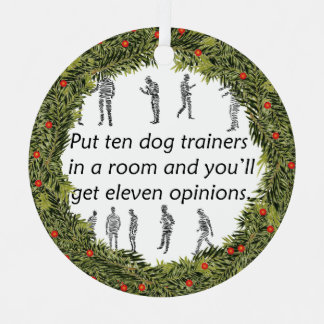 Ornement En Métal Entraîneurs XMas Wreath Ten Dog