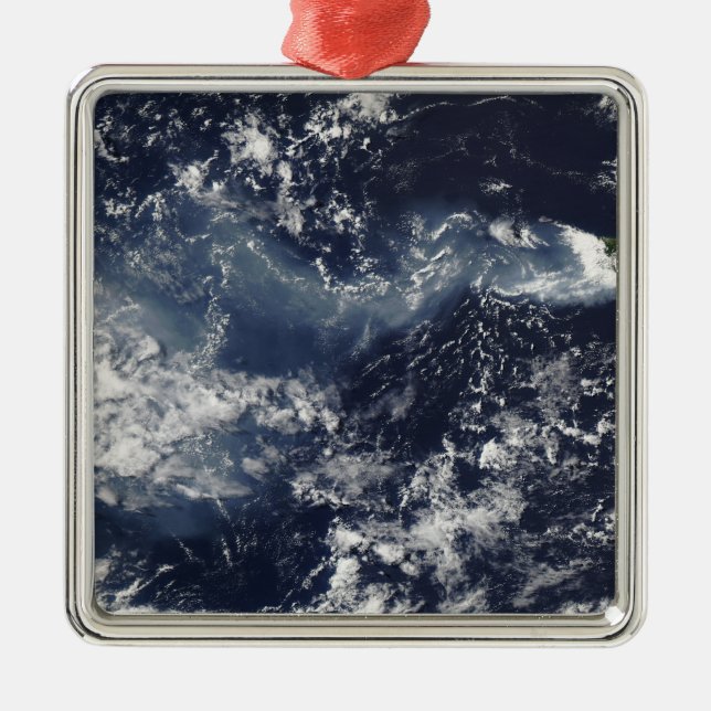 Ornement En Métal Éruption du piton de la Fournaise, Isla de la Réun (Devant)