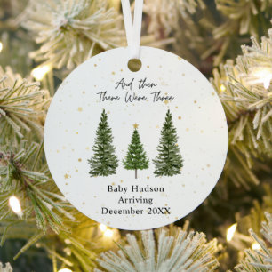 Ornement En Métal Et Puis Il Y Avait Trois Bébés Qui Venaient Bientô