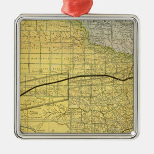 Ornement En Métal État du Texas 2