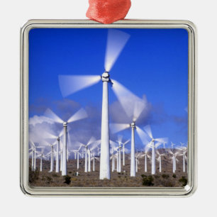 Ornement En Métal États-Unis, Californie, Mojave. Vue d'une éolienne