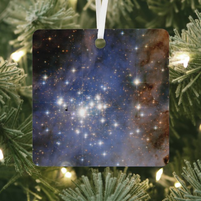 Ornement En Métal Étoiles de diamant en Carina Nebula Hubble Space (Insitu)