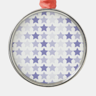 Ornement En Métal Étoiles Patriotique Blue Ombre