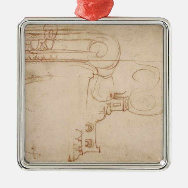 Ornement En Métal Étude d'un capital ionique (Devant)