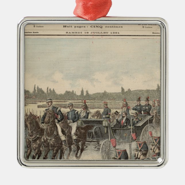 Ornement En Métal Examen des troupes (Devant)