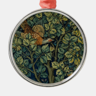 Ornement En Métal Faisan d'arbre boisé William Morris