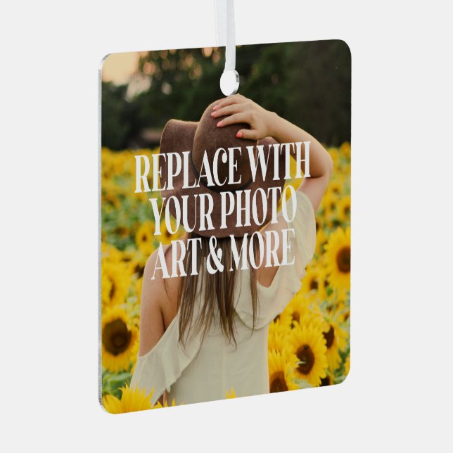 Ornement En Métal Faites votre propre personnalisation personnalisée (Avant droite)