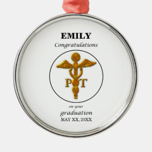 Ornement En Métal Félicitations à l'obtention d'un diplôme de physio
