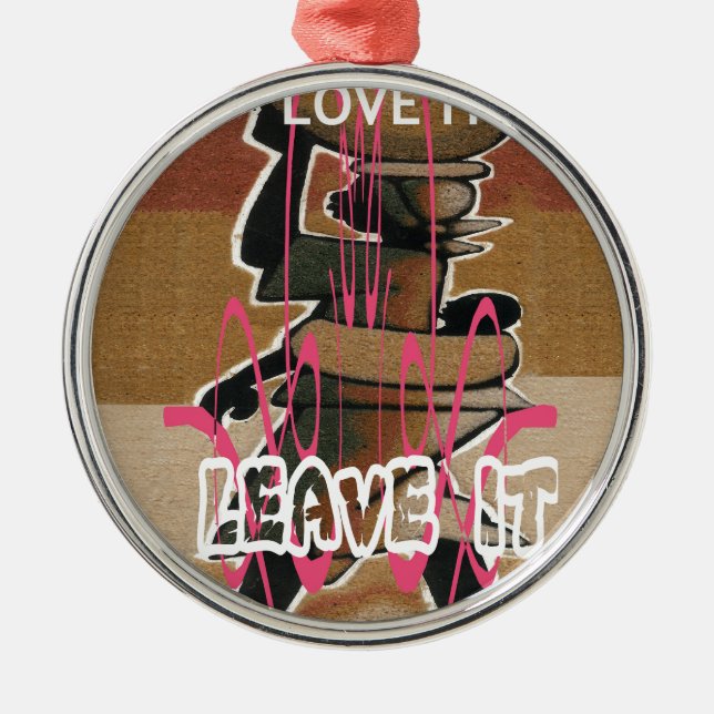 Ornement En Métal Femmes et enfants La vie n'est pas juste ; habitue (Devant)